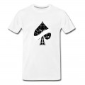 Men's Ace of Spades floral tribal banner spade EMPTY T-Shirt