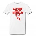 Men's ALL I WANT FOR MY BIRTHDAY IS A BLOWJOB T-Shirt