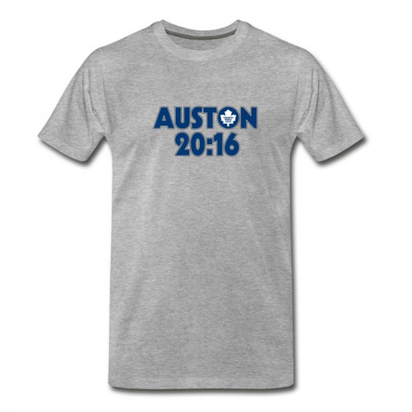 Men's Auston Matthews Toronto hockey player lottery pick 2016 tshirt T-Shirt - Grey