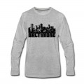 Men's Baltimore Skyline Long T-Shirt