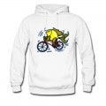 Men's Bicycle Fish , By FabSpark Hoodie