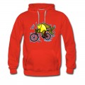 Men's Bicycle Fish , By FabSpark Hoodie