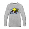 Men's Bicycle Fish , By FabSpark Long T-Shirt