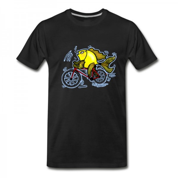 Men's Bicycle Fish , By FabSpark T-Shirt