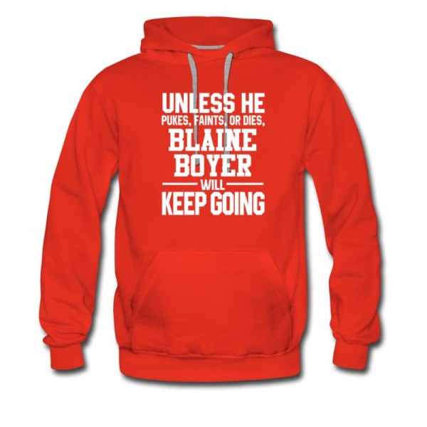 Men's Blaine Boyer Keeps On Going Unless Arizona Baseball Hoodie