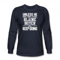 Men's Blaine Boyer Keeps On Going Unless Arizona Baseball Long T-Shirt