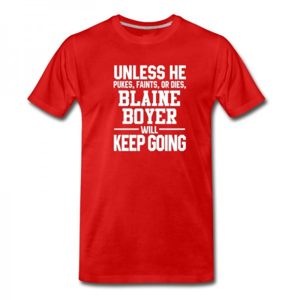 Men's Blaine Boyer Keeps On Going Unless Arizona Baseball T-Shirt