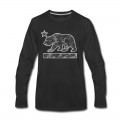 Men's California Bear Flag (Urban Camo) Long T-Shirt