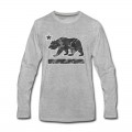 Men's California Bear Flag (Urban Camo) Long T-Shirt