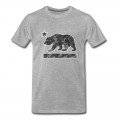 Men's California Bear Flag (Urban Camo) T-Shirt