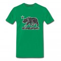 Men's California Bear Flag (Urban Camo) T-Shirt