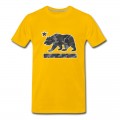 Men's California Bear Flag (Urban Camo) T-Shirt