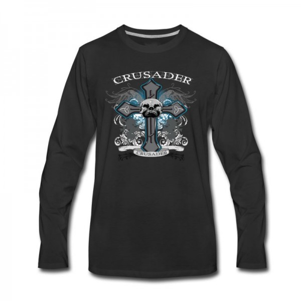 Men's Cross Requiem (White) Long T-Shirt