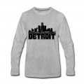 Men's Detroit Skyline Long T-Shirt