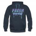 Men's Fresh Purple Camo Drips Hoodie