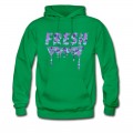 Men's Fresh Purple Camo Drips Hoodie