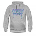 Men's Fresh Purple Camo Drips Hoodie