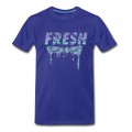 Men's Fresh Purple Camo Drips T-Shirt