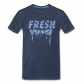 Men's Fresh Purple Camo Drips T-Shirt