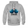 Men's Funny Bowling Humor Get Your Mind Out The Gutter Hoodie