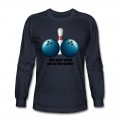 Men's Funny Bowling Humor Get Your Mind Out The Gutter Long T-Shirt