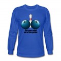 Men's Funny Bowling Humor Get Your Mind Out The Gutter Long T-Shirt