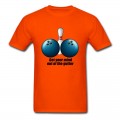 Men's Funny Bowling Humor Get Your Mind Out The Gutter T-Shirt