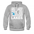 Men's Funny Great Lakes Awesome Humor Apparel Clothing Hoodie