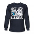 Men's Funny Great Lakes Awesome Humor Apparel Clothing Long T-Shirt