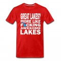 Men's Funny Great Lakes Awesome Humor Apparel Clothing T-Shirt