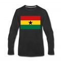 Men's Ghana Flag Long T-Shirt