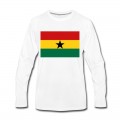 Men's Ghana Flag Long T-Shirt