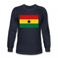 Men's Ghana Flag Long T-Shirt