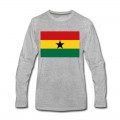 Men's Ghana Flag Long T-Shirt