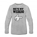 Men's hes my weirdo Long T-Shirt