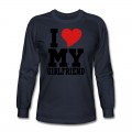 Men's i Love My Girlfriend Long T-Shirt