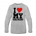 Men's i Love My Girlfriend Long T-Shirt