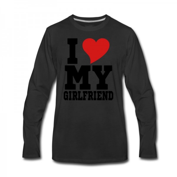 Men's i Love My Girlfriend Long T-Shirt