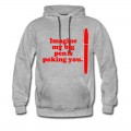 Men's Imagine: Big Red Pen is Hoodie