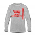 Men's Imagine: Big Red Pen is Long T-Shirt