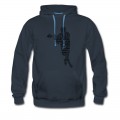 Men's Lacrosse Player Typography Hoodie