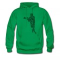 Men's Lacrosse Player Typography Hoodie