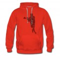 Men's Lacrosse Player Typography Hoodie