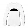 Men's Movember Moustache Long T-Shirt