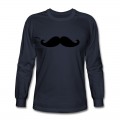 Men's Movember Moustache Long T-Shirt