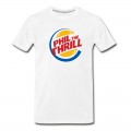 Men's Phil Kessel The Thrill Pittsburgh Hockey Player Funny Burger King T-Shirt - White