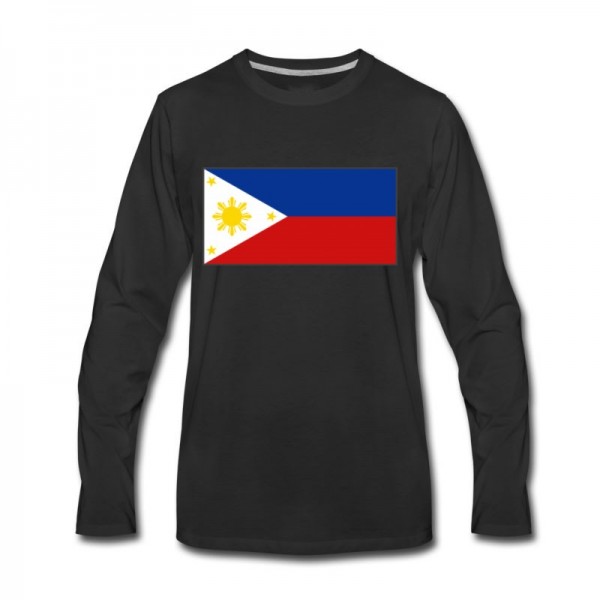 Men's Philippines Flag Long T-Shirt