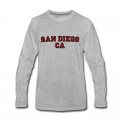 Men's San Diego CA College Long T-Shirt