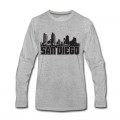 Men's San Diego Skyline Long T-Shirt