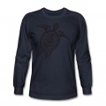 Men's Sea Turtle - Tribal Long T-Shirt